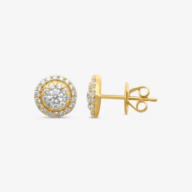 Mémoire Mémoire Forever Bouquets 18K Yellow Gold Diamond Stud Earrings by The Solist | Thumbnail 3 Mémoire Mémoire Forever Bouquets 18K Yellow Gold Diamond Stud Earrings by The Solist | Thumbnail 3