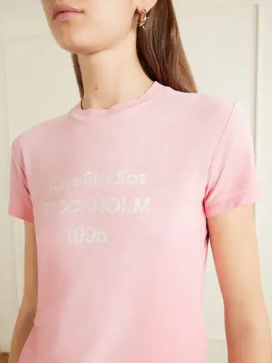 Acne Studios Etza 1996 Logo-printed Cotton And Hemp-blend T-shirt | Thumbnail 4 Acne Studios Etza 1996 Logo-printed Cotton And Hemp-blend T-shirt | Thumbnail 4