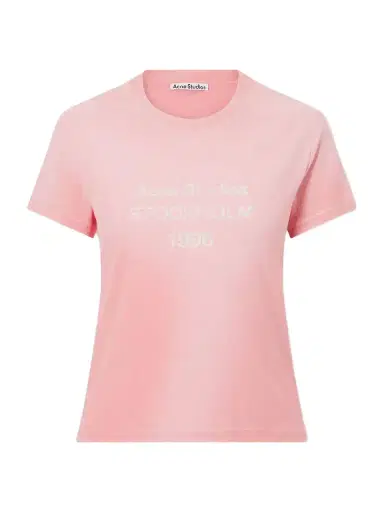 Acne Studios Etza 1996 Logo-printed Cotton And Hemp-blend T-shirt | Thumbnail 1 Acne Studios Etza 1996 Logo-printed Cotton And Hemp-blend T-shirt | Thumbnail 1