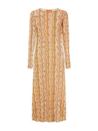 La DoubleJ Slinky Swing Printed Chiffon Midi Dress | Thumbnail 1 La DoubleJ Slinky Swing Printed Chiffon Midi Dress | Thumbnail 1