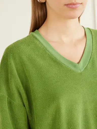 ÉTERNE Cotton-blend Terry Sweatshirt | Thumbnail 4 ÉTERNE Cotton-blend Terry Sweatshirt | Thumbnail 4