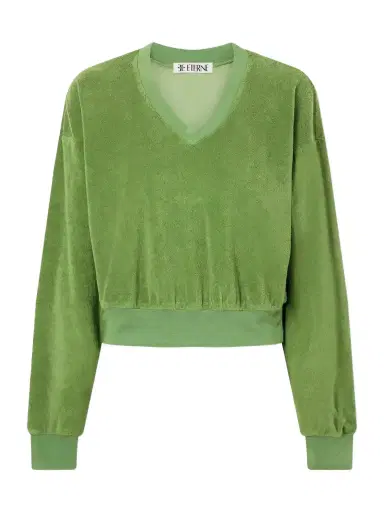 ÉTERNE Cotton-blend Terry Sweatshirt | Thumbnail 1 ÉTERNE Cotton-blend Terry Sweatshirt | Thumbnail 1