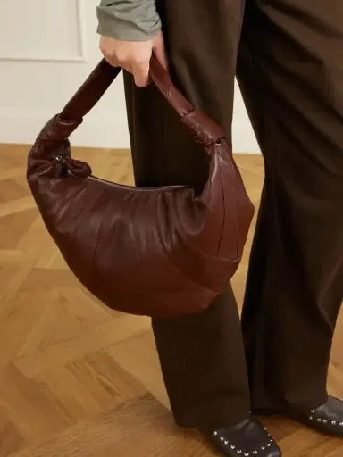 Lemaire Croissant Paneled Leather Shoulder Bag | Thumbnail 2 Lemaire Croissant Paneled Leather Shoulder Bag | Thumbnail 2