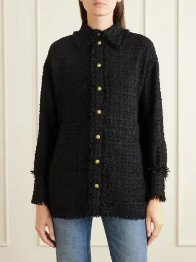 Balmain Cotton-blend Tweed Shirt | Thumbnail 3 Balmain Cotton-blend Tweed Shirt | Thumbnail 3