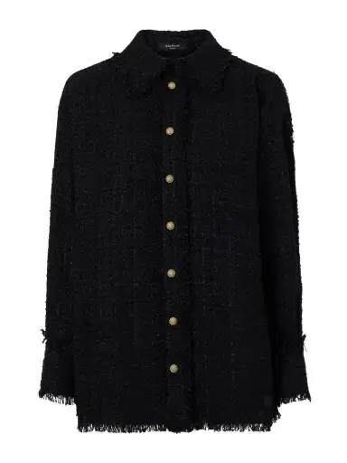 Balmain Cotton-blend Tweed Shirt | Thumbnail 1 Balmain Cotton-blend Tweed Shirt | Thumbnail 1