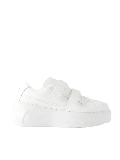 Acne Studios Steffey Logo-detailed Leather Platform Sneakers | Thumbnail 1 Acne Studios Steffey Logo-detailed Leather Platform Sneakers | Thumbnail 1