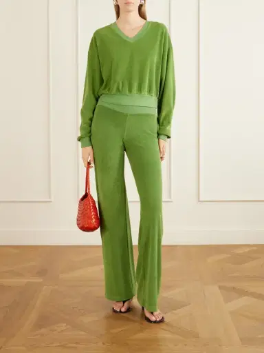 ÉTERNE Cotton-blend Wide-leg Pants | Thumbnail 2 ÉTERNE Cotton-blend Wide-leg Pants | Thumbnail 2