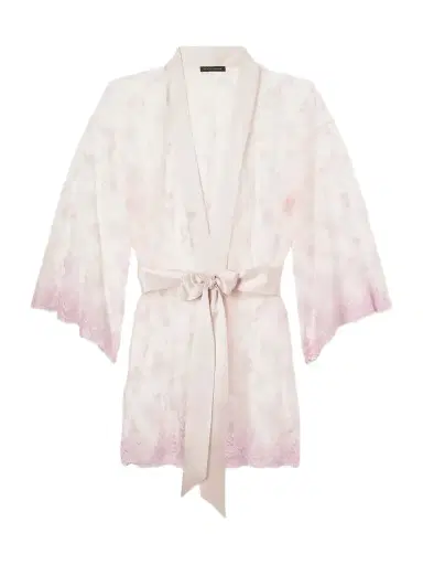 Kiki de Montparnasse Juliette Laced Silk Robe | Thumbnail 1 Kiki de Montparnasse Juliette Laced Silk Robe | Thumbnail 1