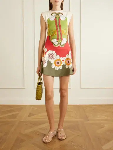 La DoubleJ Lela Printed Ruched Mini Dress | Thumbnail 2 La DoubleJ Lela Printed Ruched Mini Dress | Thumbnail 2