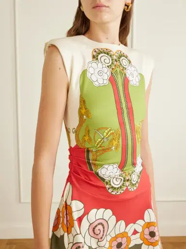 La DoubleJ Lela Printed Ruched Mini Dress | Thumbnail 4 La DoubleJ Lela Printed Ruched Mini Dress | Thumbnail 4