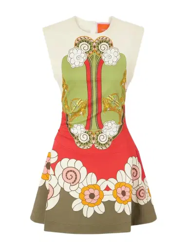 La DoubleJ Lela Printed Ruched Mini Dress | Thumbnail 1 La DoubleJ Lela Printed Ruched Mini Dress | Thumbnail 1