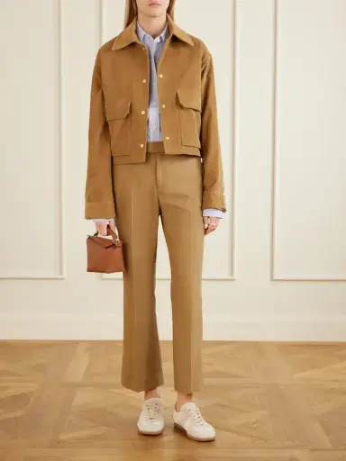 Maria McManus Cotton-blend Straight-leg High-waist Pants | Thumbnail 2 Maria McManus Cotton-blend Straight-leg High-waist Pants | Thumbnail 2