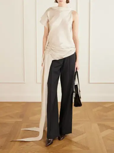 Kallmeyer Elif Asymmetric Ruched Woven Blouse | Thumbnail 2 Kallmeyer Elif Asymmetric Ruched Woven Blouse | Thumbnail 2