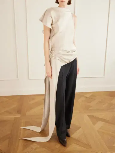 Kallmeyer Elif Asymmetric Ruched Woven Blouse | Thumbnail 3 Kallmeyer Elif Asymmetric Ruched Woven Blouse | Thumbnail 3