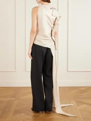 Kallmeyer Elif Asymmetric Ruched Woven Blouse | Thumbnail 4 Kallmeyer Elif Asymmetric Ruched Woven Blouse | Thumbnail 4