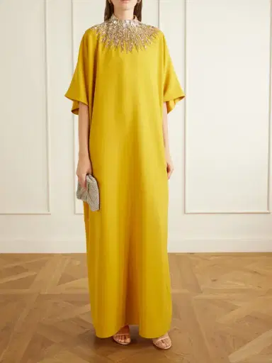 Jenny Packham Dessert Blossom Crystal-embellished Crepe Gown | Thumbnail 2 Jenny Packham Dessert Blossom Crystal-embellished Crepe Gown | Thumbnail 2