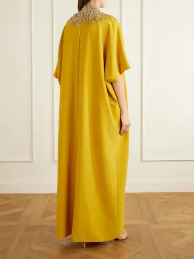 Jenny Packham Dessert Blossom Crystal-embellished Crepe Gown | Thumbnail 3 Jenny Packham Dessert Blossom Crystal-embellished Crepe Gown | Thumbnail 3