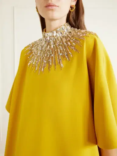 Jenny Packham Dessert Blossom Crystal-embellished Crepe Gown | Thumbnail 4 Jenny Packham Dessert Blossom Crystal-embellished Crepe Gown | Thumbnail 4