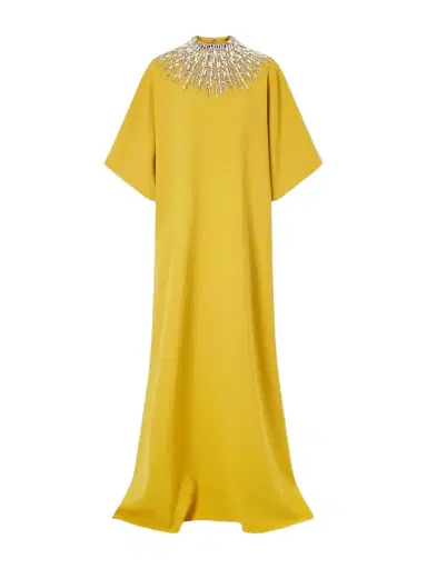 Jenny Packham Dessert Blossom Crystal-embellished Crepe Gown | Thumbnail 1 Jenny Packham Dessert Blossom Crystal-embellished Crepe Gown | Thumbnail 1
