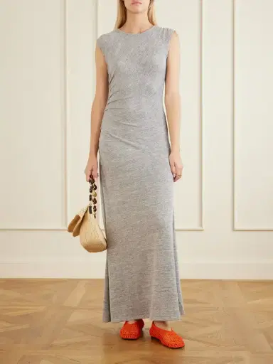 Proenza Schouler White Label Mimi Ruched Crepe-jersey Maxi Dress | Thumbnail 2 Proenza Schouler White Label Mimi Ruched Crepe-jersey Maxi Dress | Thumbnail 2