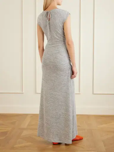 Proenza Schouler White Label Mimi Ruched Crepe-jersey Maxi Dress | Thumbnail 3 Proenza Schouler White Label Mimi Ruched Crepe-jersey Maxi Dress | Thumbnail 3