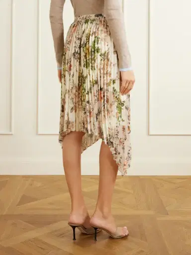 Acne Studios Pleated Floral-print Georgette Midi Skirt | Thumbnail 4 Acne Studios Pleated Floral-print Georgette Midi Skirt | Thumbnail 4