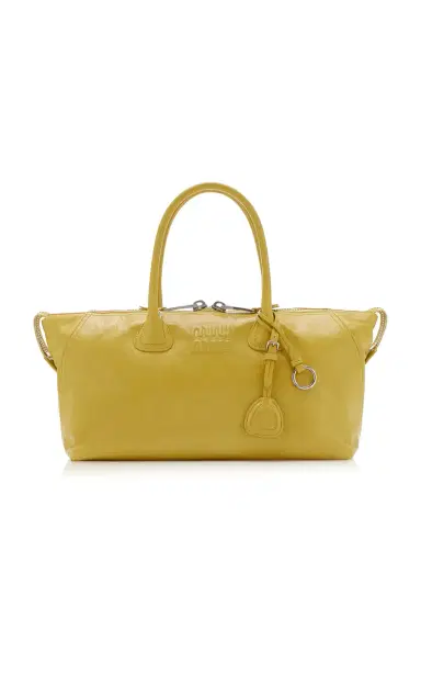 Miu Miu Leather Tote Bag | Thumbnail 4 Miu Miu Leather Tote Bag | Thumbnail 4