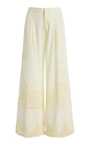 All That Remains Akia Crochet Cotton Wide-Leg Pants | Thumbnail 4 All That Remains Akia Crochet Cotton Wide-Leg Pants | Thumbnail 4