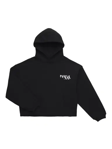 Purple Brand Little Boy's & Boy's Fleece Raw-Edge Hoodie - Black | Thumbnail 1 Purple Brand Little Boy's & Boy's Fleece Raw-Edge Hoodie - Black | Thumbnail 1