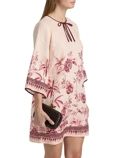 Johnny Was Women's Floral Linen Minidress - Yvessa | Thumbnail 4 Johnny Was Women's Floral Linen Minidress - Yvessa | Thumbnail 4