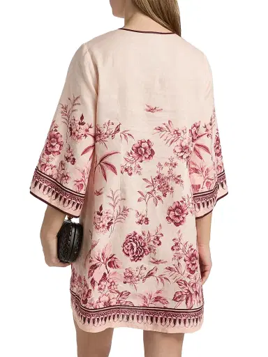 Johnny Was Women's Floral Linen Minidress - Yvessa | Thumbnail 5 Johnny Was Women's Floral Linen Minidress - Yvessa | Thumbnail 5