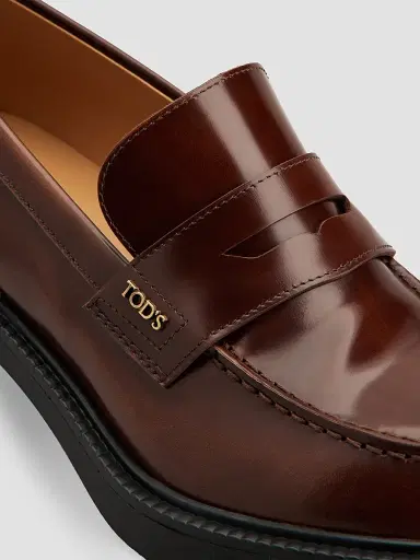 Tod's Women's 60MM Leather Penny Loafers | Thumbnail 4 Tod's Women's 60MM Leather Penny Loafers | Thumbnail 4