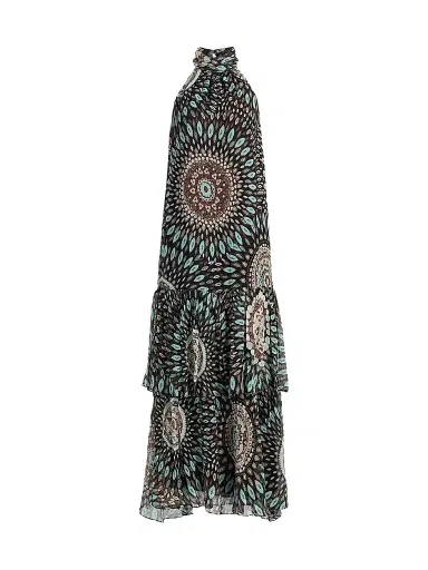 Ramy Brook Women's River Mandala Silk Tiered Maxi Dress | Thumbnail 1 Ramy Brook Women's River Mandala Silk Tiered Maxi Dress | Thumbnail 1