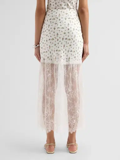 Cami NYC Women's Flo Lace-Trim Midi-Skirt - Fleurette Ditsy | Thumbnail 3 Cami NYC Women's Flo Lace-Trim Midi-Skirt - Fleurette Ditsy | Thumbnail 3