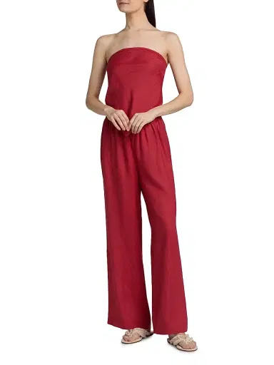 Cami NYC Women's Gael Strapless Linen Camisole - Huckleberry | Thumbnail 2 Cami NYC Women's Gael Strapless Linen Camisole - Huckleberry | Thumbnail 2