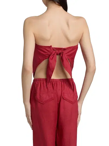 Cami NYC Women's Gael Strapless Linen Camisole - Huckleberry | Thumbnail 5 Cami NYC Women's Gael Strapless Linen Camisole - Huckleberry | Thumbnail 5