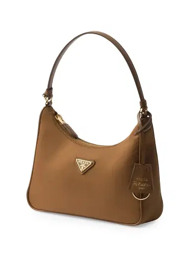 Prada Women's Re-Edition 2005 Re-Nylon Mini Shoulder Bag - Dark Brown | Thumbnail 2 Prada Women's Re-Edition 2005 Re-Nylon Mini Shoulder Bag - Dark Brown | Thumbnail 2