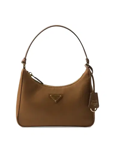 Prada Women's Re-Edition 2005 Re-Nylon Mini Shoulder Bag - Dark Brown | Thumbnail 1 Prada Women's Re-Edition 2005 Re-Nylon Mini Shoulder Bag - Dark Brown | Thumbnail 1