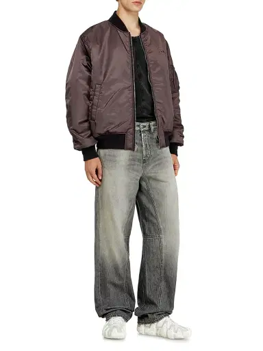 Diesel Men's D-2001 Faded Cotton Jeans - Black Denim | Thumbnail 2 Diesel Men's D-2001 Faded Cotton Jeans - Black Denim | Thumbnail 2