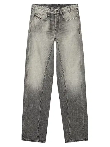 Diesel Men's D-2001 Faded Cotton Jeans - Black Denim | Thumbnail 1 Diesel Men's D-2001 Faded Cotton Jeans - Black Denim | Thumbnail 1