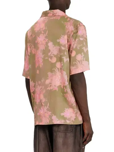 Diesel Men's Floral Bowling-Style Shirt - Misty Rose | Thumbnail 3 Diesel Men's Floral Bowling-Style Shirt - Misty Rose | Thumbnail 3