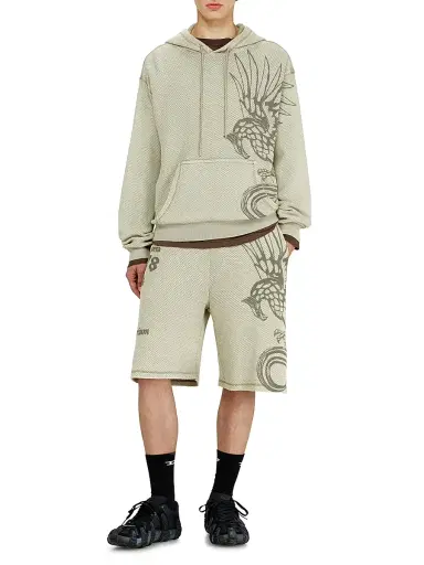 Diesel Men's Erry Graphic Cotton-Blend Sweatshorts | Thumbnail 2 Diesel Men's Erry Graphic Cotton-Blend Sweatshorts | Thumbnail 2