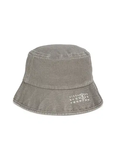 MM6 MAISON MARGIELA Men's Logo Cotton Bucket Hat | Thumbnail 1 MM6 MAISON MARGIELA Men's Logo Cotton Bucket Hat | Thumbnail 1