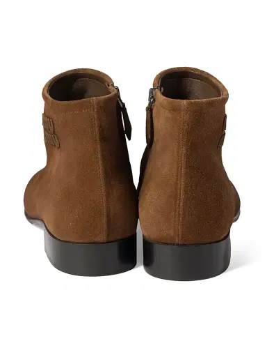 Miu Miu Women's Suede Booties - Brown | Thumbnail 3 Miu Miu Women's Suede Booties - Brown | Thumbnail 3