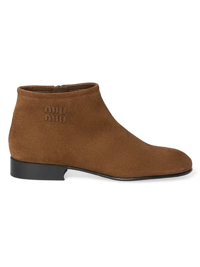 Women's Suede Booties - Brown Women's Suede Booties - Brown