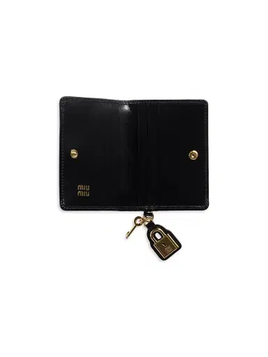Miu Miu Women's Leather Card Holder | Thumbnail 3 Miu Miu Women's Leather Card Holder | Thumbnail 3