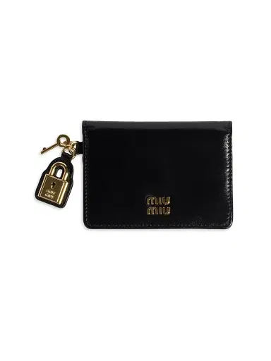 Miu Miu Women's Leather Card Holder | Thumbnail 1 Miu Miu Women's Leather Card Holder | Thumbnail 1