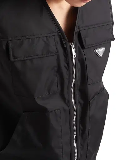 Prada Men's Re-Nylon Vest - Black | Thumbnail 4 Prada Men's Re-Nylon Vest - Black | Thumbnail 4
