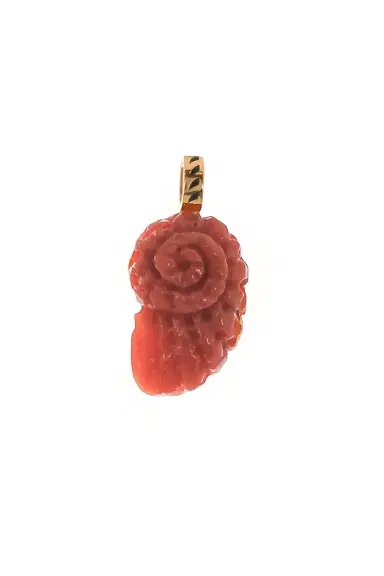 DEZSO BY SARA BELTRÁN Classic Coral Nautilus Charm | Thumbnail 1 DEZSO BY SARA BELTRÁN Classic Coral Nautilus Charm | Thumbnail 1