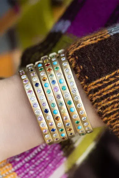 Jenna Blake Diamond Gypsy Bangle Bracelet | Thumbnail 2 Jenna Blake Diamond Gypsy Bangle Bracelet | Thumbnail 2